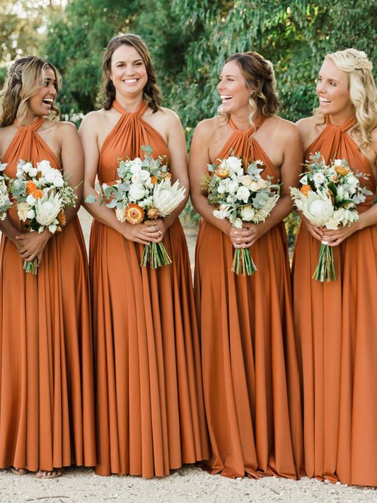 10 Burnt Orange Bridesmaid Dresses For The Brides