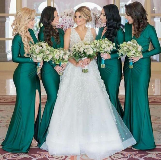 10 Stunning Winter Bridesmaid Dresses With Sleeves For All Budgets