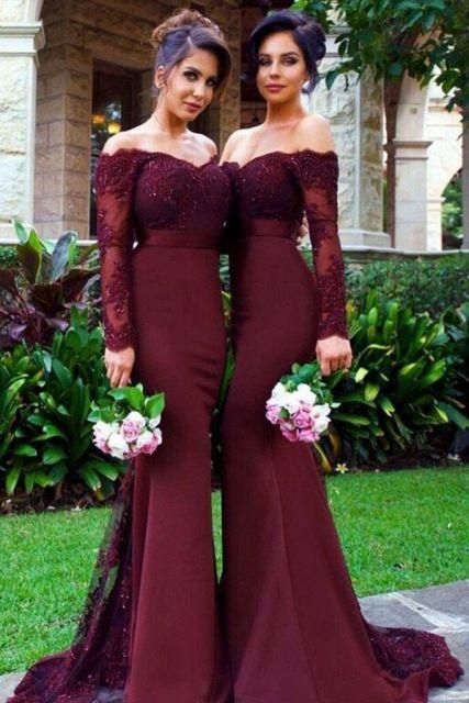 8 Ideas For Long Sleeves Bridesmaid Dresses| Wedding Dresses Guide