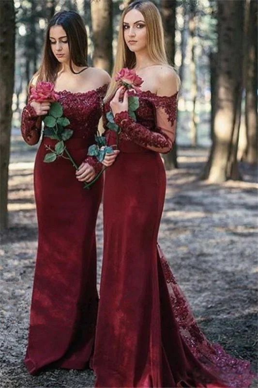 Stunning Bridesmaid Dresses With Sleeves For Fall And Winter Wedding