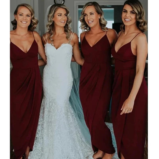 Top 5 Burgundy Bridesmaid Dresses 2022 From Mychicdress