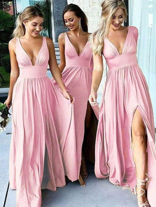 pink bridesmail dress