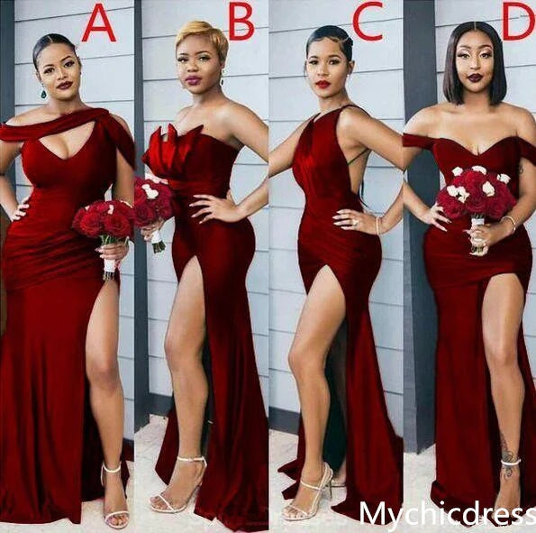 Burgundy Bridesmaid Dresses - MyChicDress