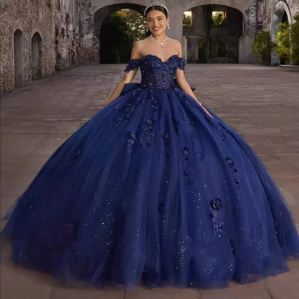 Navy Blue  Quinceanera Dresses