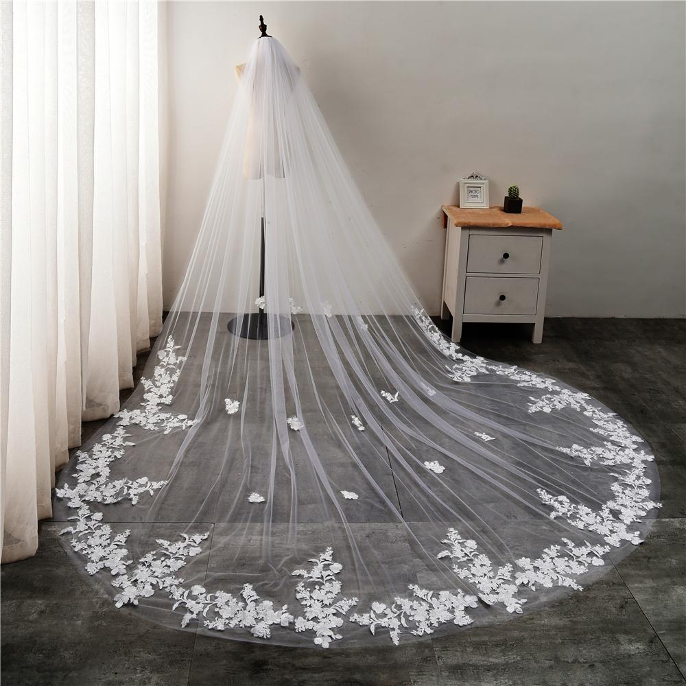 3M Lace Bridal Veil for weddings With Comb