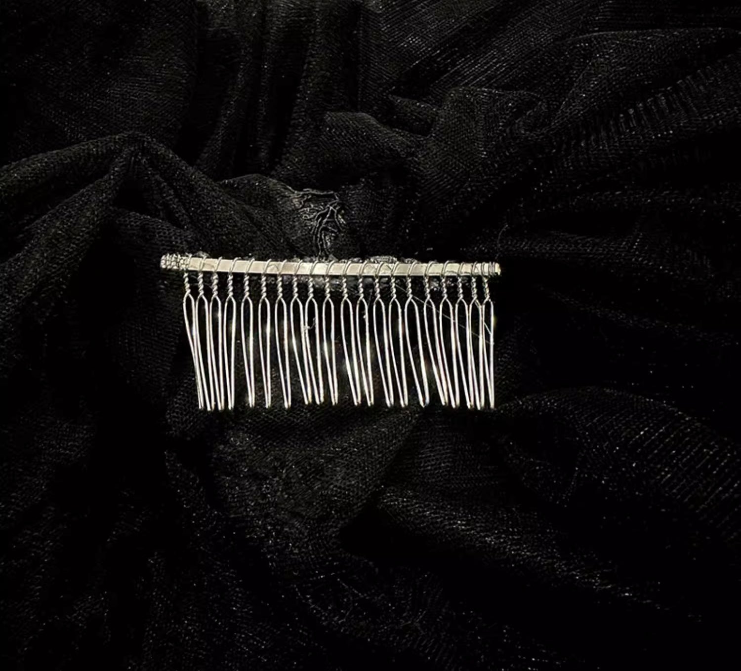 Velo de novia de encaje negro Velos de novia largos con adornos de encaje personalizados