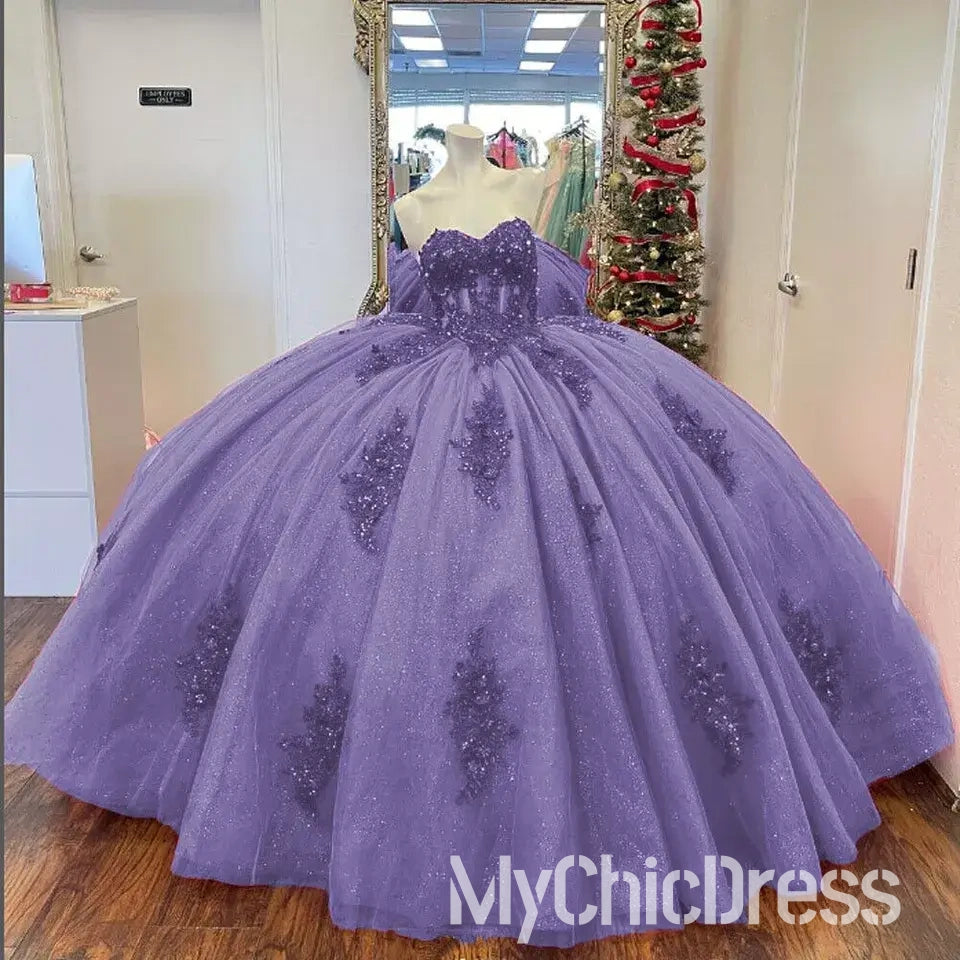 Vestidos de quinceañera baratos con escote en forma de corazón y encaje