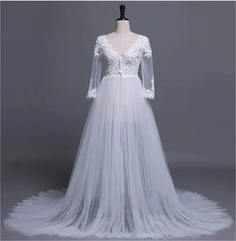 Lace Sleeves Lace Pink Maternity Dresses for Photoshoot Tulle Skirt