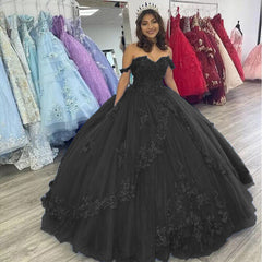 Off the Shoulder Flowers Beaded Royal Blue Ball Gown Quinceanera Dresses MyChicDress