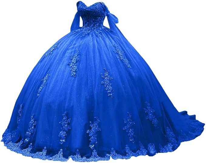 royal blue Quinceanera Dresses Lace 2025 Sweet 16 Birthday Party Dress