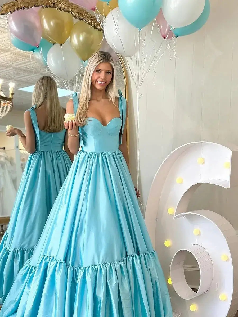 Vestido de invitados de boda de satén negro sencillo Vestidos formales largos de novia