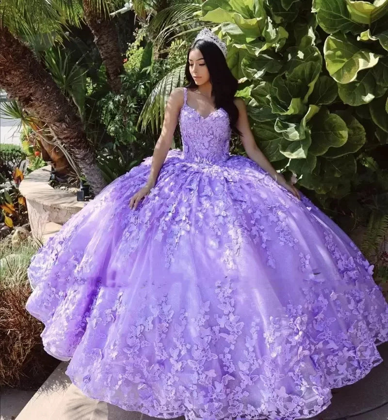 Customized Quinceanera Dresses Lavender Sweet 15 Vestidos De Festa Mychicdress