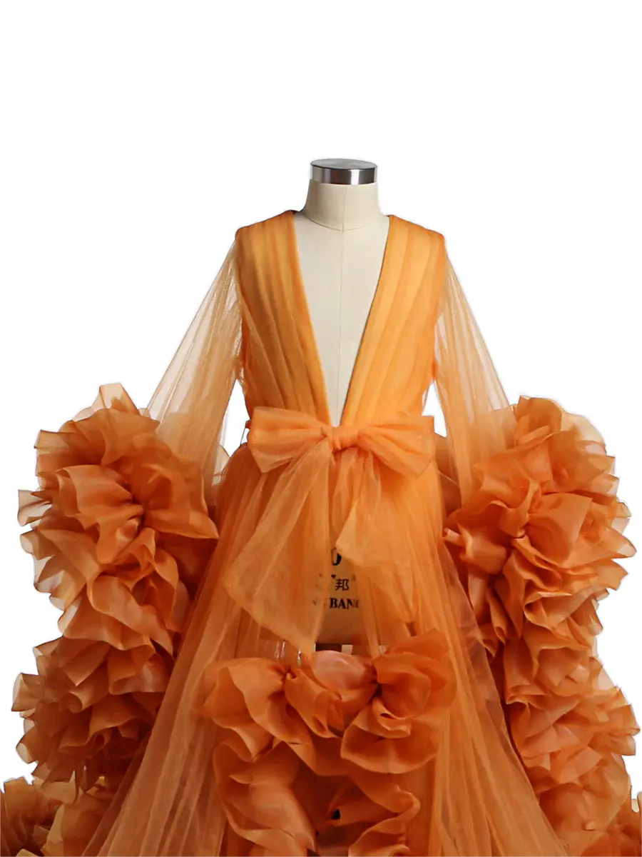 Cute Flower Girls Dresses Organza Ruffles Baby Party Frocks