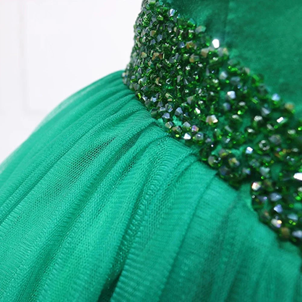 Gorgeous Green Quinceanera Dresses Off the Shoulder with Beadings Mychicdress