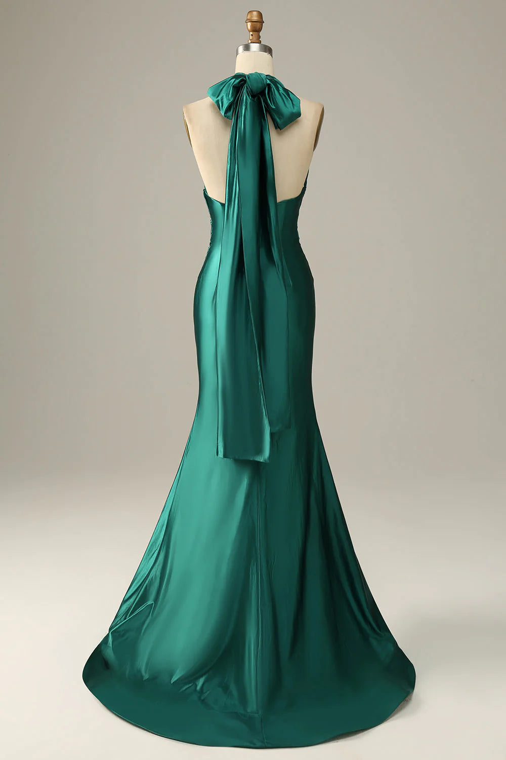 Green evening gown