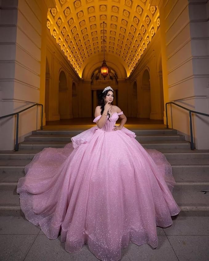 Hot Light Blue Sweet 16 Dress Tulle Pearls Quinceanera vestidos de 15 XV Anos