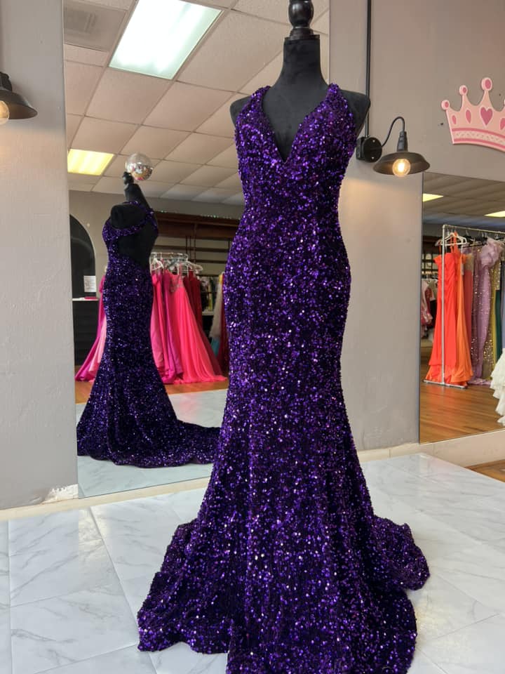Vestidos de fiesta negros de cuello en V con lentejuelas, largos, estilo sirena, para Reino Unido