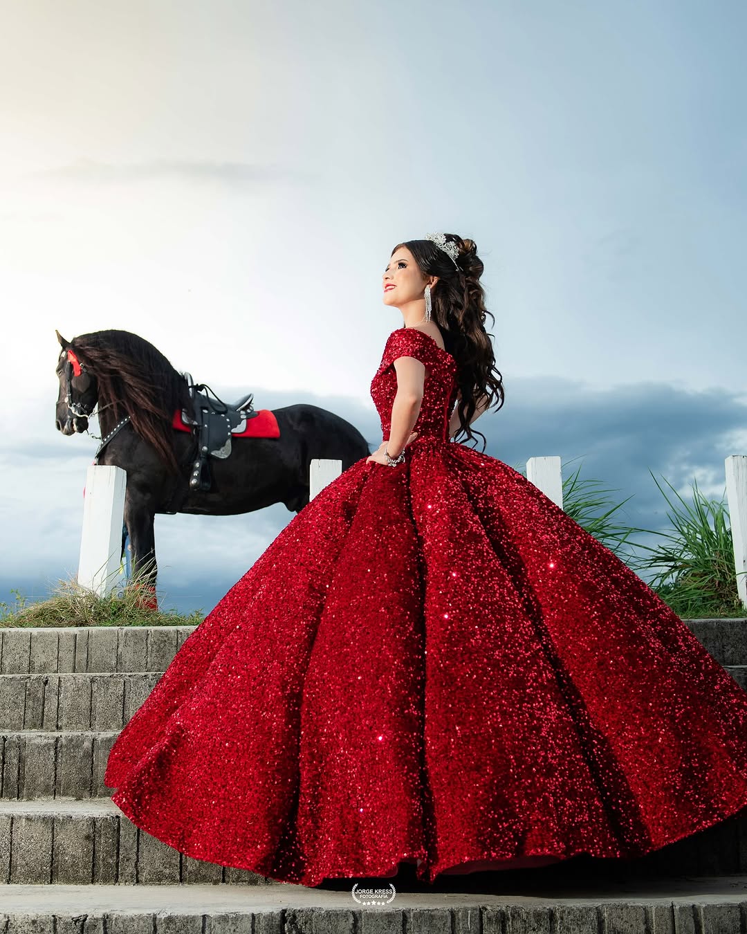 Sparkly Sequins Royal Blue Quinceañera Dresses Princess For 15th Girls