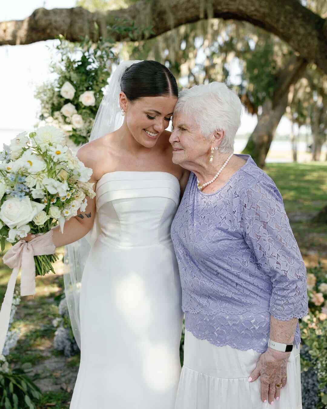 Sheath Satin Strapless Beach Wedding Dress Satin Mermaid with Bow