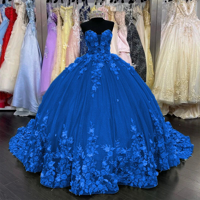 Strapless Sage Green Quinceanera Dress Sweet 16 Dress Pink Flowers