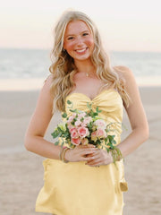 Cheap Homecoming Dress Under 100 Sweetheart Silk Satin
