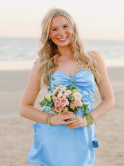 Cheap Homecoming Dress Under 100 Sweetheart Silk Satin