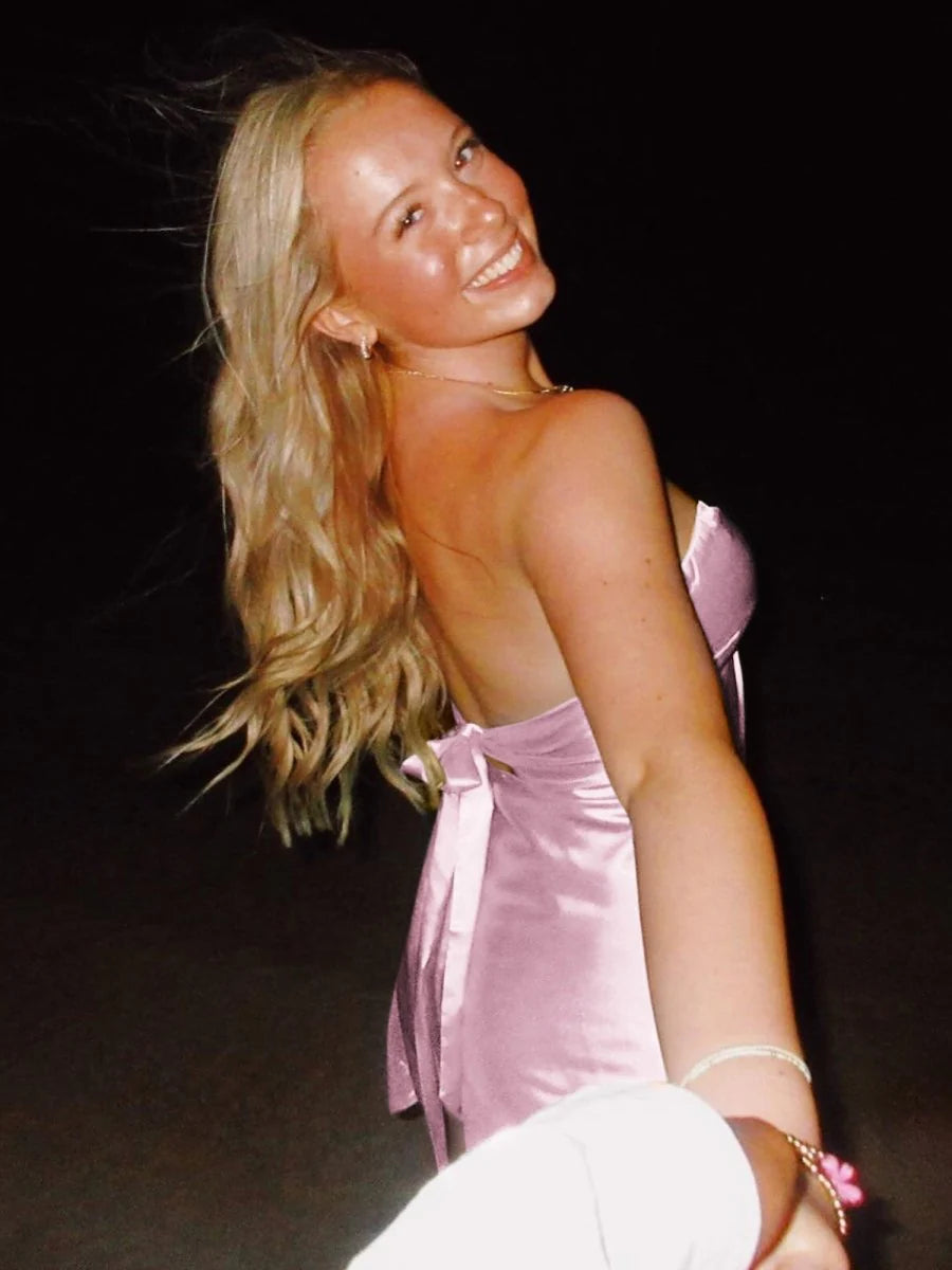 Cheap Homecoming Dress Under 100 Sweetheart Silk Satin