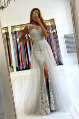 silver prom dresses