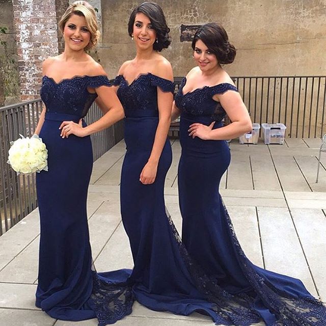 Dark Navy bridesmaid Dresses