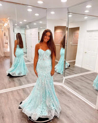 Precioso encaje sirena azul 20224 vestidos de fiesta cariño vestido formal largo Reino Unido