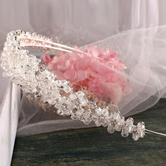 Diadema nupcial con cristales Accesorios para el cabello nupcial