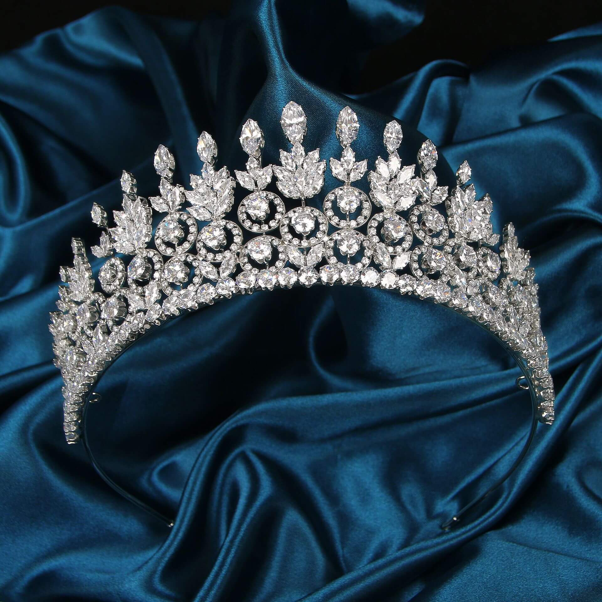 Luxury Crystal Tiara Quinceanera Crown Princess Crowns Wedding Crowns MyChicDress