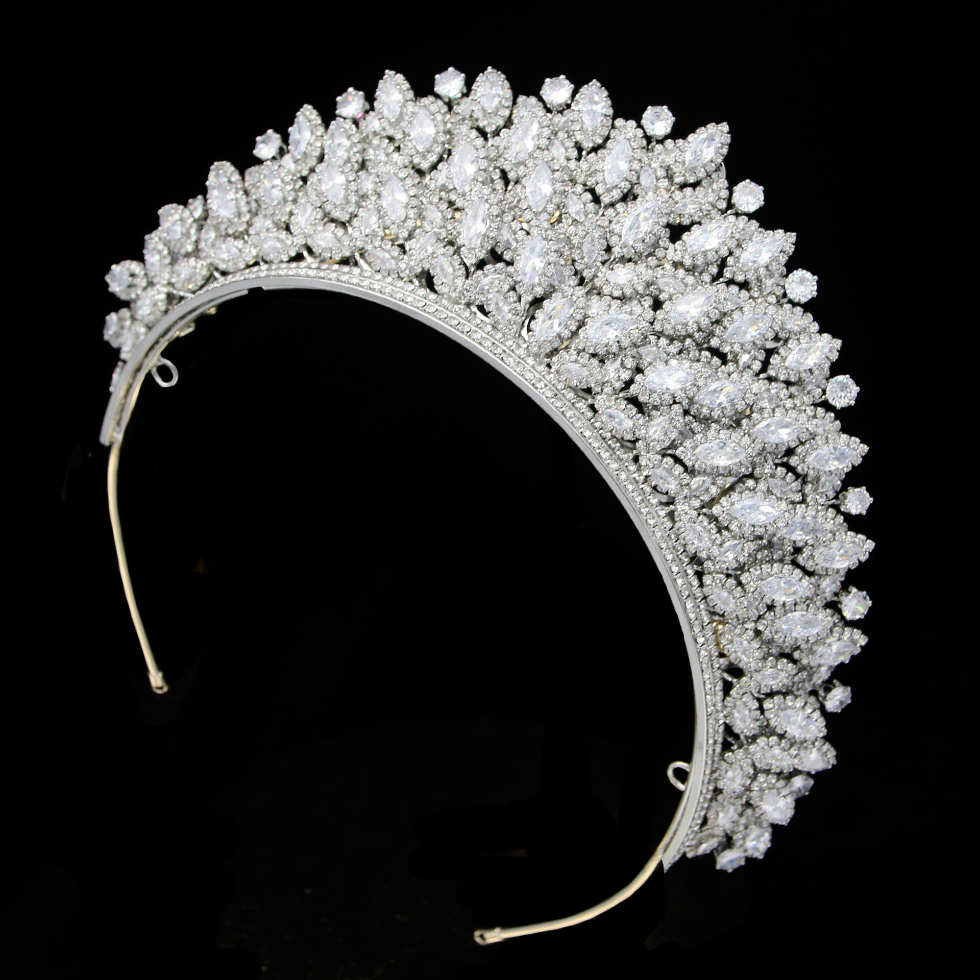 New Design Zirconia Tiaras Bridal Crowns Classic Rhinestone Quince Crowns MyChicDress