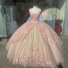 Princesa Flores 3D Lavanda Vestidos de quinceañera 2024 Vestido de fiesta de encaje Dulce 16 vestidos