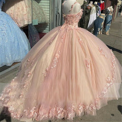 Princesa Flores 3D Lavanda Vestidos de quinceañera 2024 Vestido de fiesta de encaje Dulce 16 vestidos