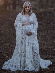 Sexy Maternity Dress Boho Lace Baby Shower Dress Cheap Pregnancy Photoshoot Dress MyChicDress