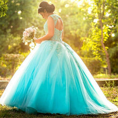 Dulce Joya Listones Largos Vestidos De Quinceañera Azules