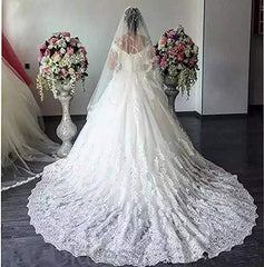 Vestido de fiesta de princesa con hombros descubiertos, escote en forma de corazón, vestidos de novia de encaje