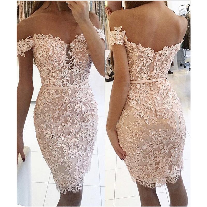 Short Lace Prom Dresses 