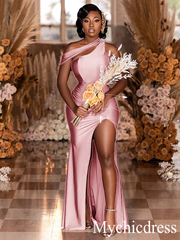 Barato Multiway Blush Pink vestidos de invitados de boda vestido de dama de honor de sirena